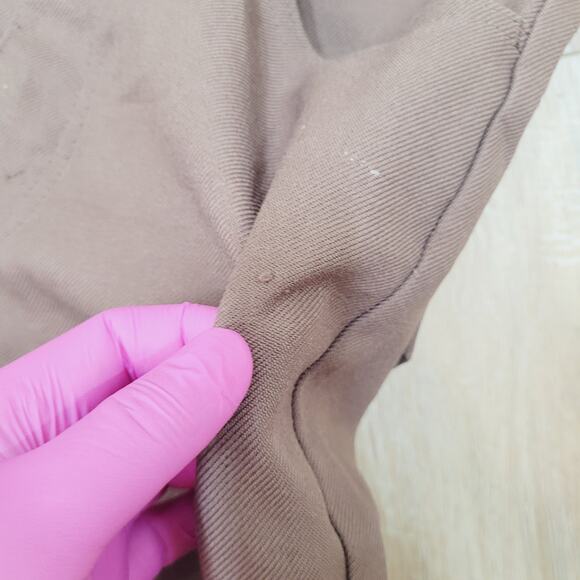 VTG 70s Levi's Sta-Prest Pants 33 Waist Short Crop High Rise Talon 42 - Picture 2 of 9